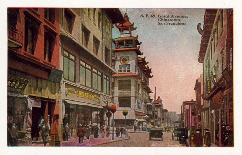 Grant Avenue, Chinatown, San Francisco (foto a colori) da American Photographer