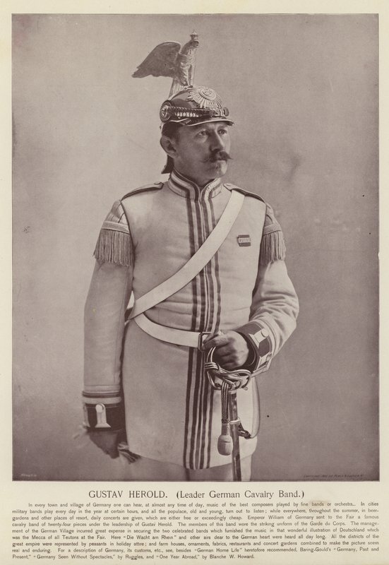 Gustav Herold, Capo Banda di Cavalleria Tedesca da American Photographer