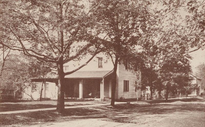 Sede del "The Minerva", il primo club letterario femminile, New Harmony, Indiana (foto b/n) da American Photographer