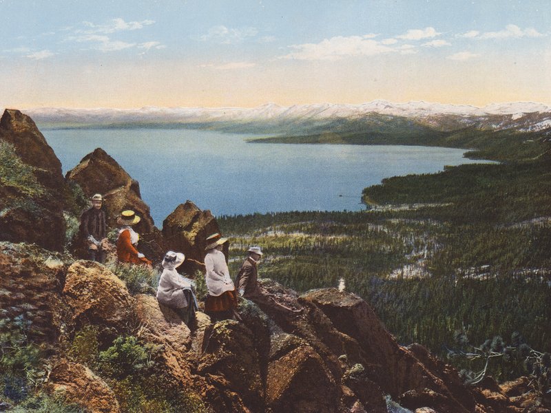Il lago Tahoe dal Monte Watson, California (foto a colori) da American Photographer