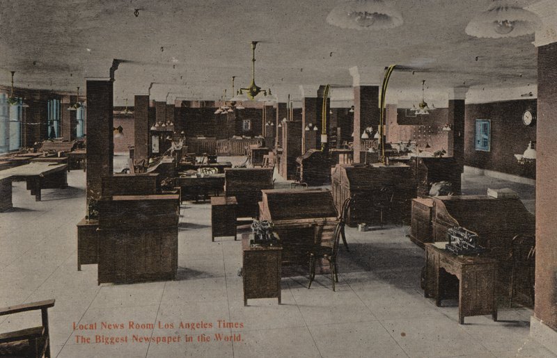 La più grande sala stampa, Los Angeles Times, il più grande giornale del mondo (foto) da American Photographer