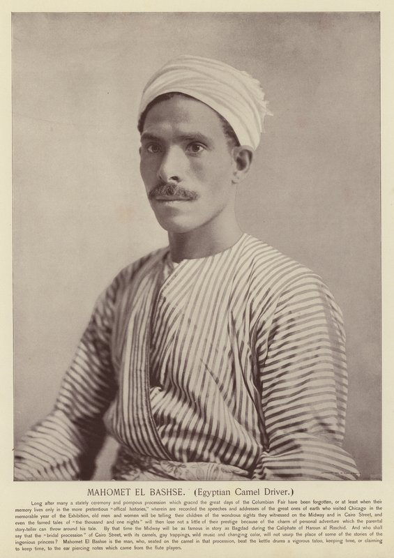 Mahomet El Bashse, Conducente di Cammelli Egiziano da American Photographer