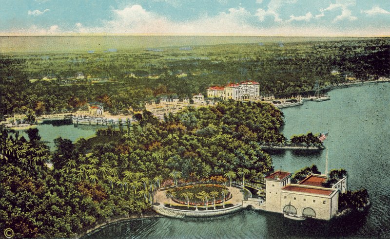 Miami, Florida, 1925 circa: La splendida tenuta Deering (foto a colori) da American Photographer