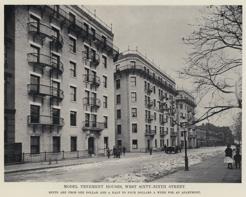 Case popolari modello, West Sixty-Ninth Street da American Photographer