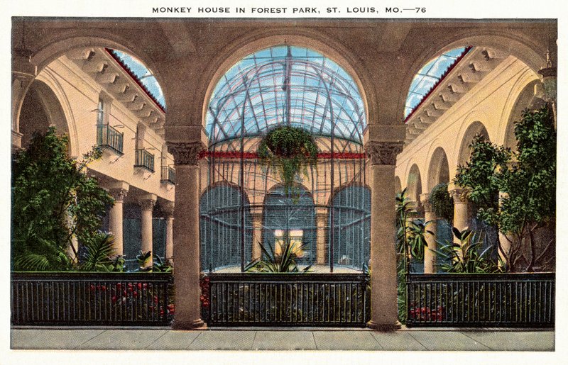 Monkey House, Forest Park, St Louis, Missouri, USA (foto a colori) da American Photographer