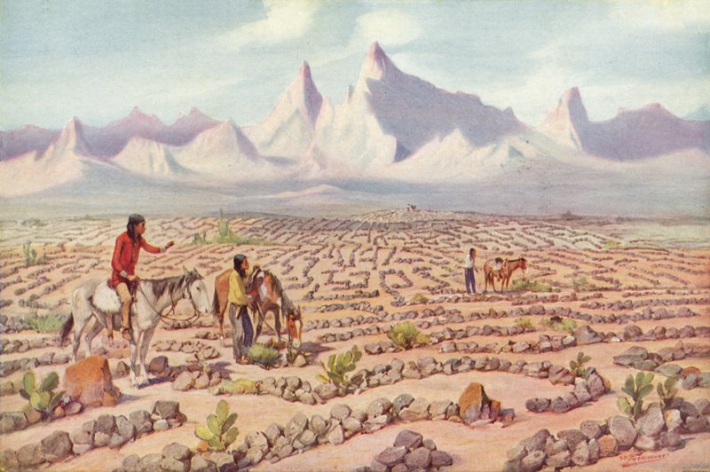 Labirinto Mistico degli Indiani Mojave, vicino a Needles, California da American Photographer