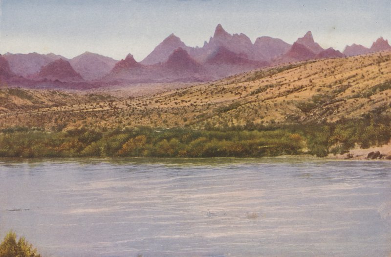 Monti Needles e fiume Colorado, California (foto a colori) da American Photographer