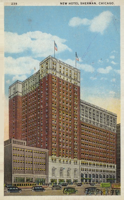 Nuovo Hotel Sherman, Chicago, Illinois, USA (foto a colori) da American Photographer
