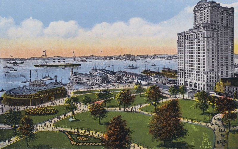 New York: Battery Park (foto a colori) da American Photographer
