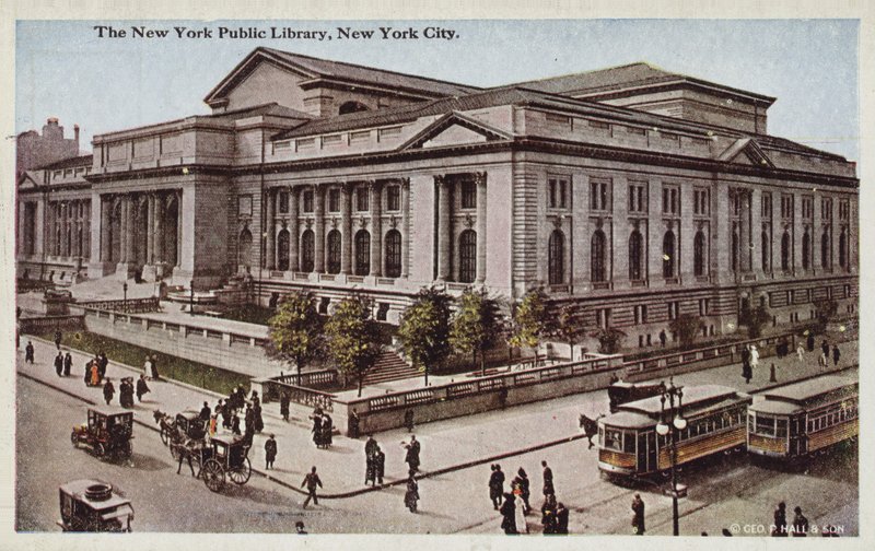Biblioteca pubblica di New York, New York City, USA (foto a colori) da American Photographer