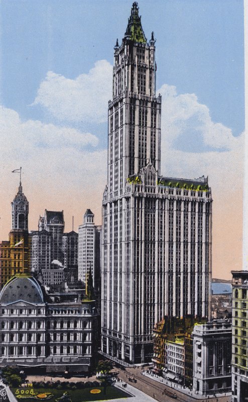 New York: Edificio Woolworth (foto a colori) da American Photographer