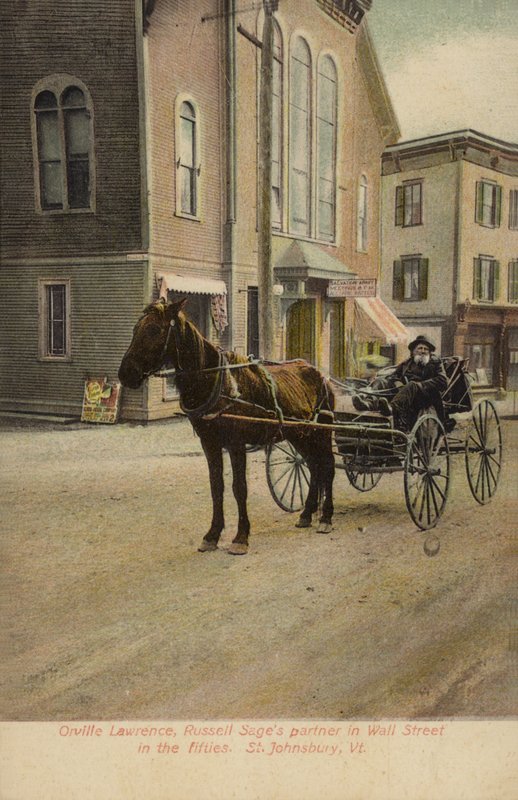 Orville Lawrence, socio di Russell Sage a Wall Street negli anni Cinquanta, St Johnsbury, Vermont, USA (foto a colori) da American Photographer