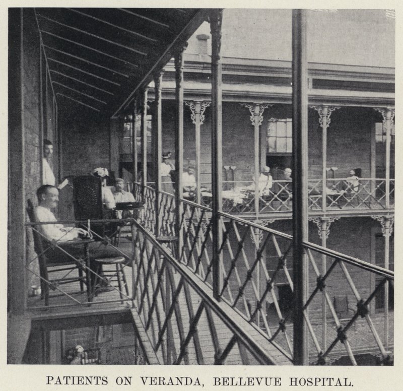 Pazienti sulla veranda, Bellevue Hospital da American Photographer