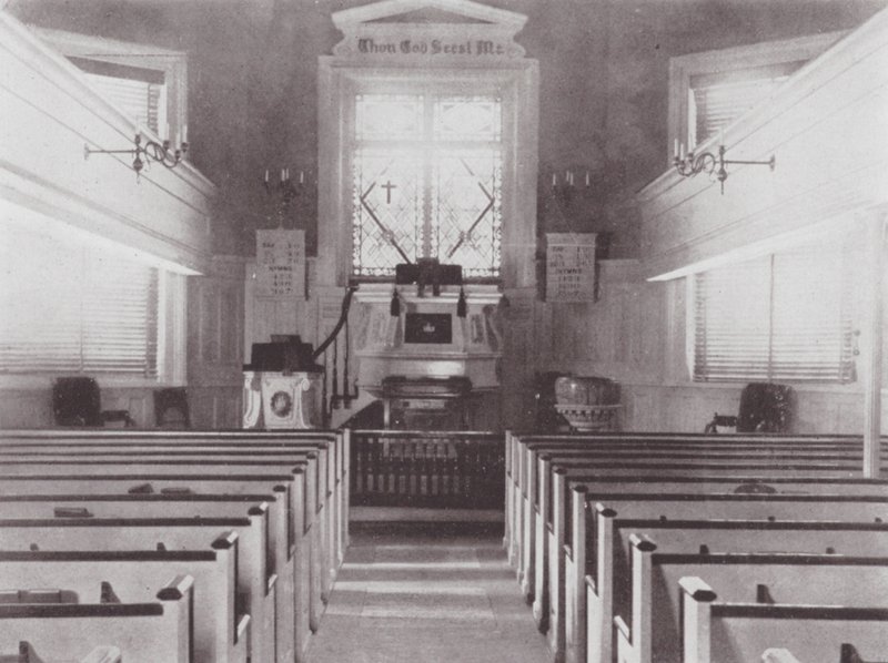 Filadelfia: Interno della chiesa degli Antichi Svedesi da American Photographer