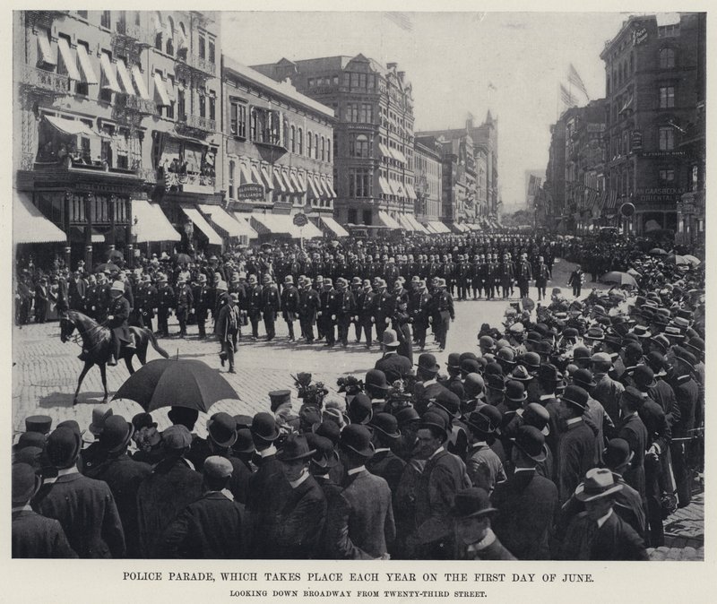 Parata della polizia, che si svolge ogni anno il primo giorno di giugno da American Photographer