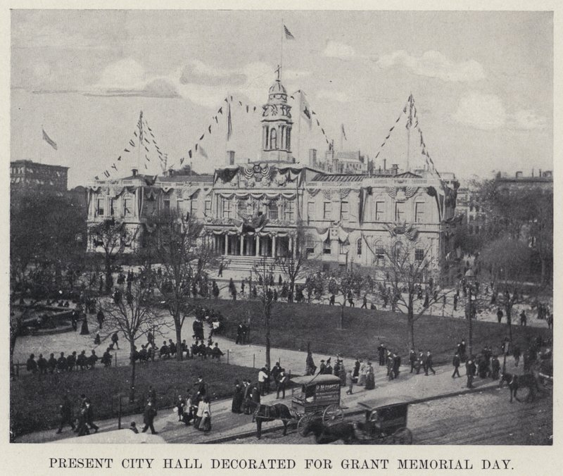 Municipio attuale decorato per il Grant Memorial Day da American Photographer