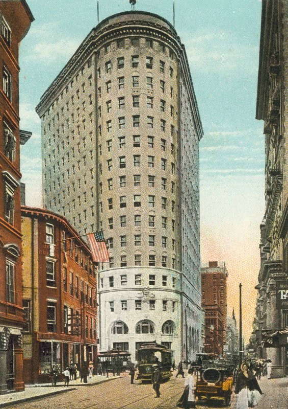 Providence, Rhode Island: Turks Head Building e Westminster Street (foto a colori) da American Photographer