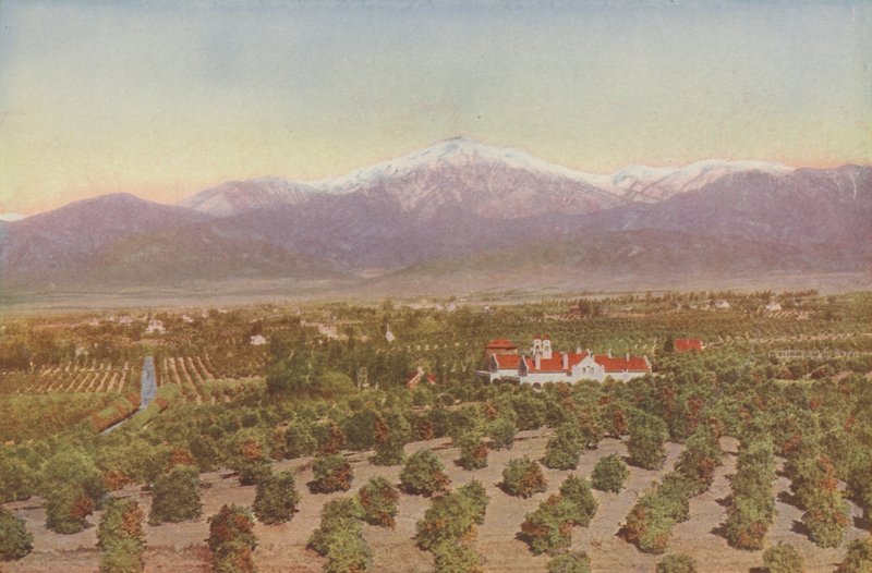 Redlands, California, vista da Smiley Heights (foto a colori) da American Photographer