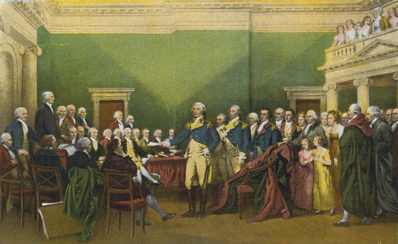 Dimissioni del generale Washington, Annapolis, 23 dicembre 1783 (foto a colori) da American Photographer