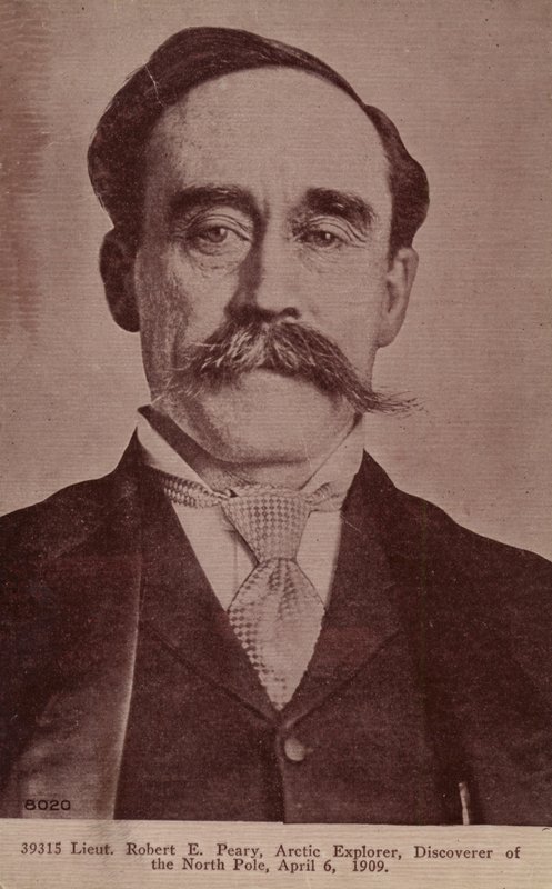Robert Peary (1856-1920), esploratore artico americano (foto b/n) da American Photographer