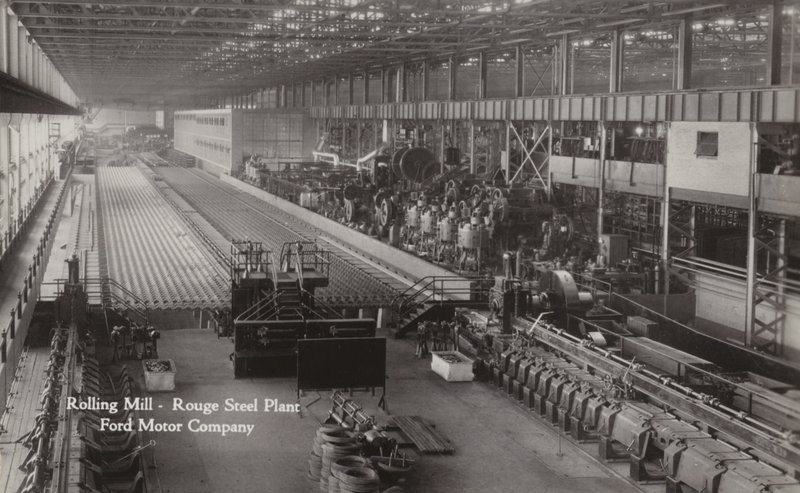 Laminatoio, Rouge Steel Plant; Ford Motor Company, Dearborn, Michigan da American Photographer