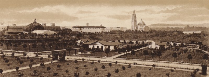 San Diego: La fattoria modello, Esposizione di Panama-California (foto b/n) da American Photographer