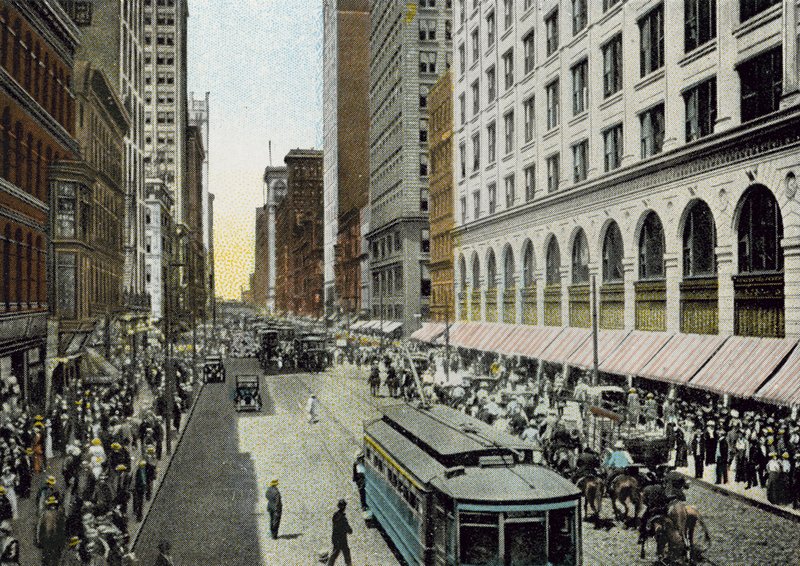 State Street, guardando a nord da Van Buren Street da American Photographer