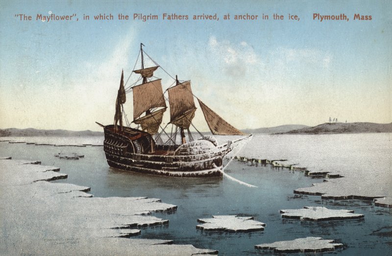 La Mayflower, con cui arrivarono i Padri Pellegrini, all