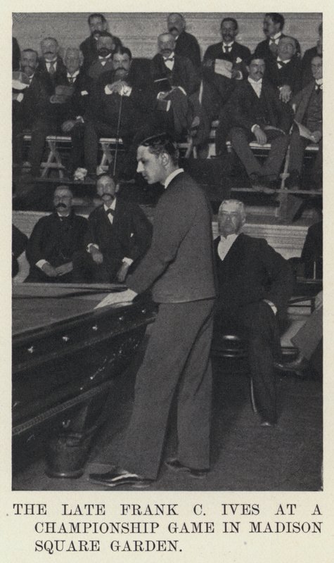 Il defunto Frank C Ives a una partita di campionato al Madison Square Garden da American Photographer