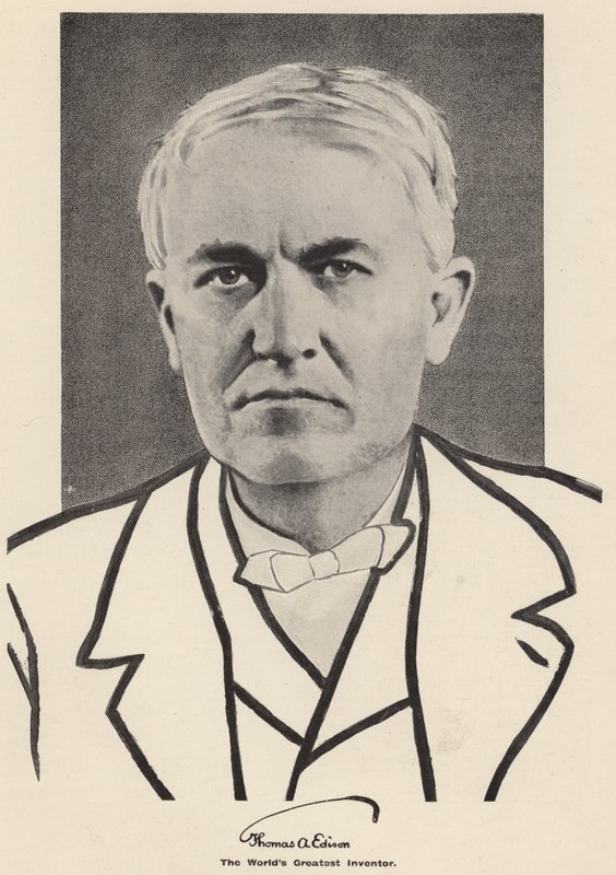 Thomas Edison (foto b/n) da American Photographer