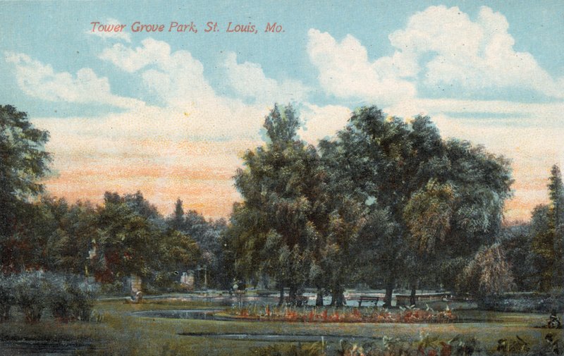 Tower Grove Park, St Louis, Mo (foto a colori) da American Photographer