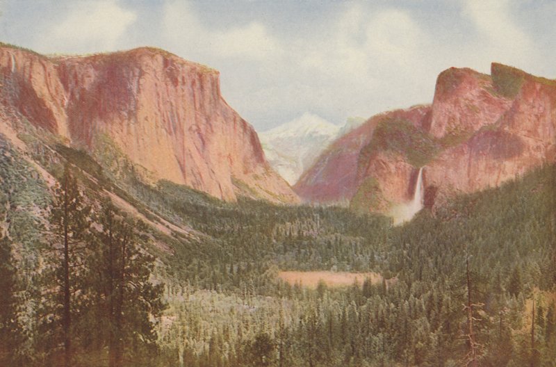 Yosemite Valley, California, vista generale da Artists Point (foto a colori) da American Photographer
