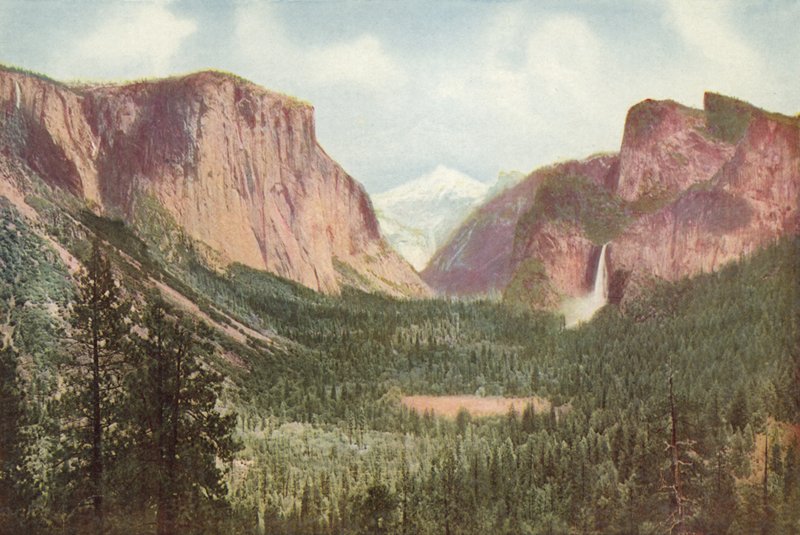 Valle di Yosemite, California, Vista Generale da Artists Point da American Photographer