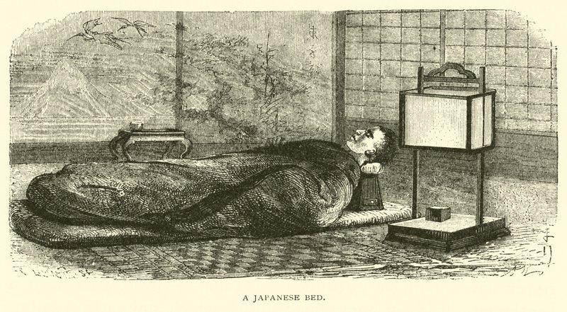 Un letto giapponese da American School