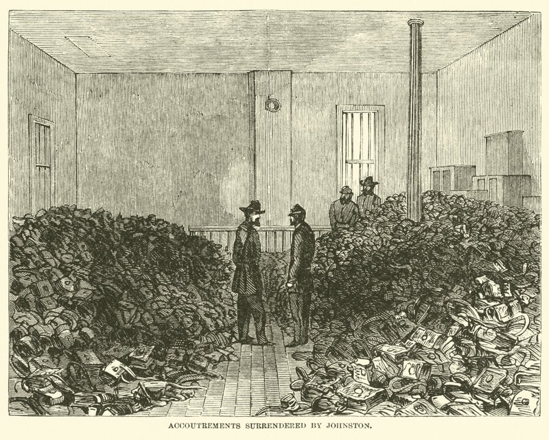 Equipaggiamenti consegnati da Johnston, aprile 1865 da American School