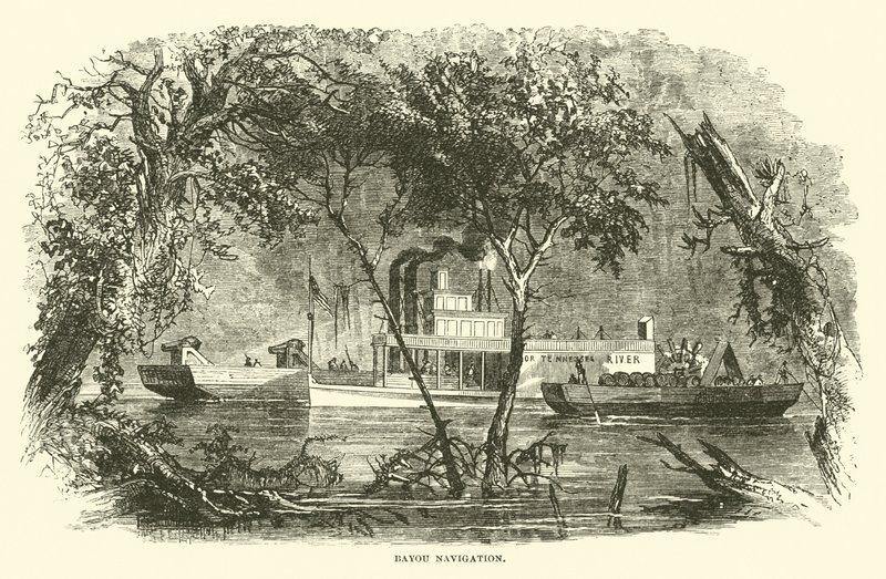 Navigazione nel Bayou, marzo 1863 da American School
