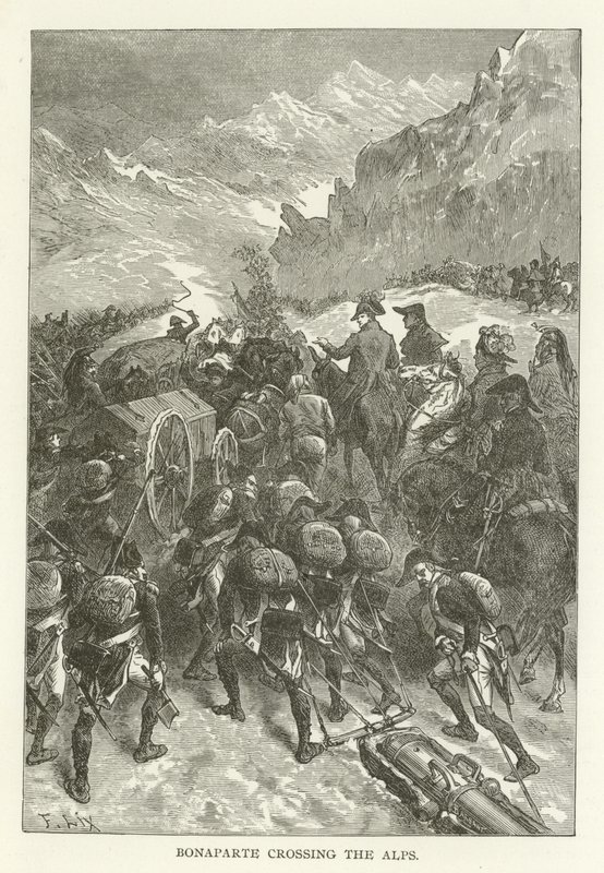 Bonaparte attraversa le Alpi da American School