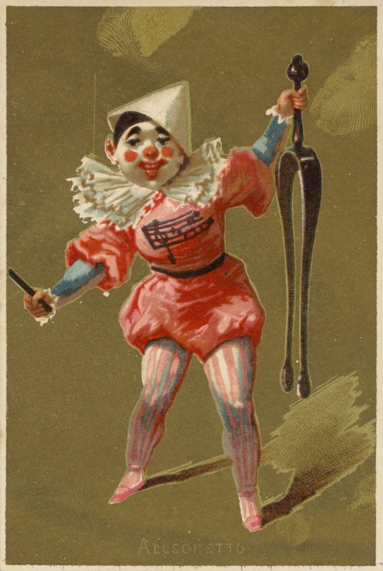 Ragazzo vestito da clown da American School
