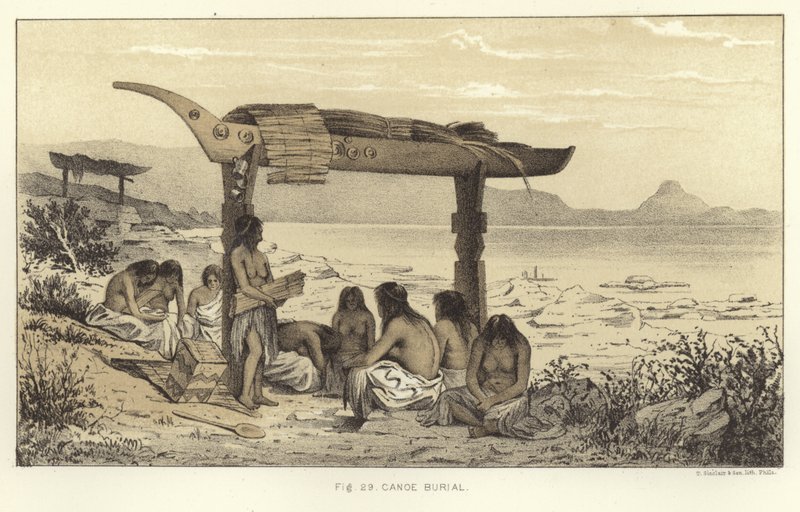 Sepoltura in canoa da American School