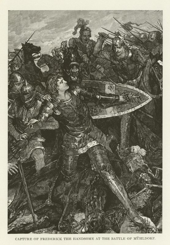 Cattura di Federico il Bello nella Battaglia di Muhldorf da American School