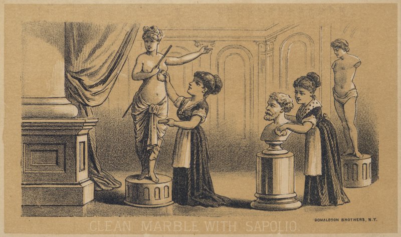 Pulire il marmo con Sapolio da American School