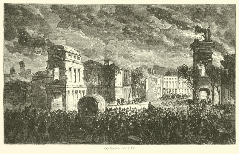 Columbia in fiamme, febbraio 1865 da American School