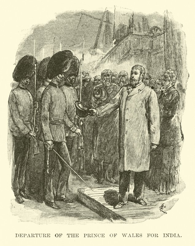 Partenza del Principe di Galles per l