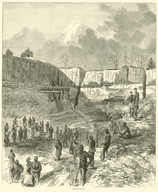 Canale di Dutch Gap, ottobre 1864 da American School