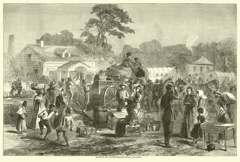 Esodo dei confederati da Atlanta, settembre 1864 da American School