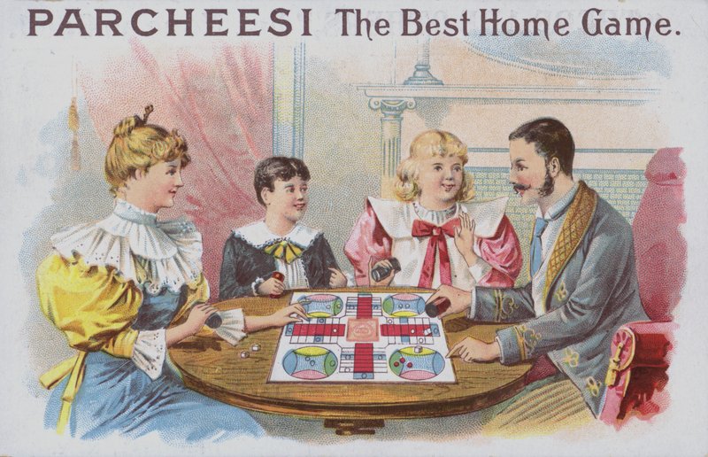 Famiglia che gioca a Parcheesi da American School