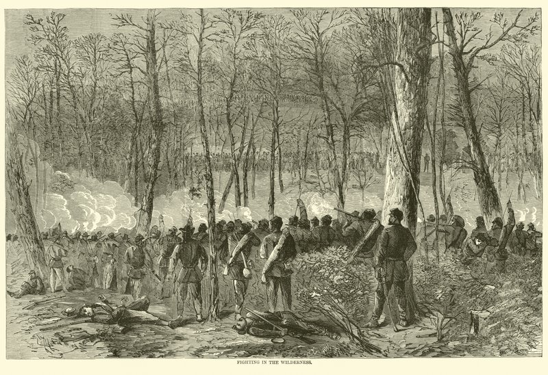 Combattimenti nel Wilderness, maggio 1864 da American School
