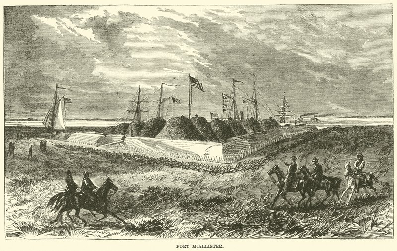 Forte McAllister, novembre 1864 da American School