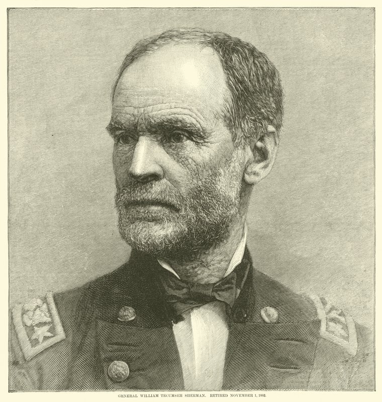 Generale William Tecumseh Sherman, ritirato 1 novembre 1883, maggio 1864 da American School