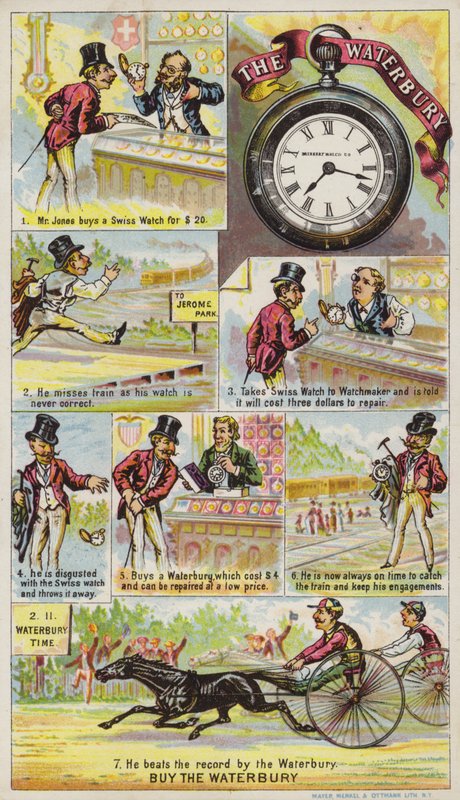 Gentiluomo che compra un orologio da American School